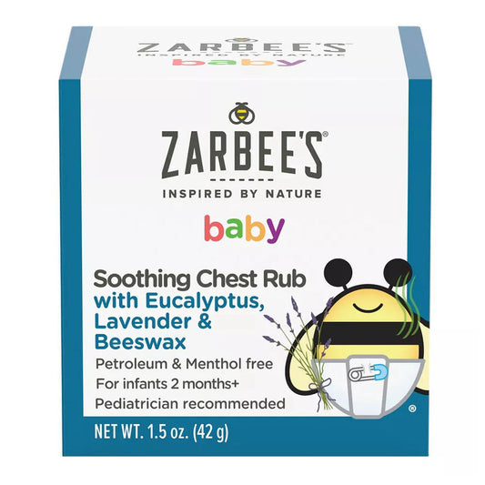 Zarbee'S Naturals Soothing Chest Rub With Eucalyptus, Lavender And Beeswax, 1.5 Oz