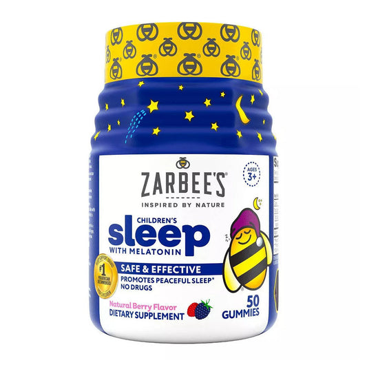 Zarbee'S Naturals Children'S Sleep With Melatonin, Natural Berry, 50 Gummies