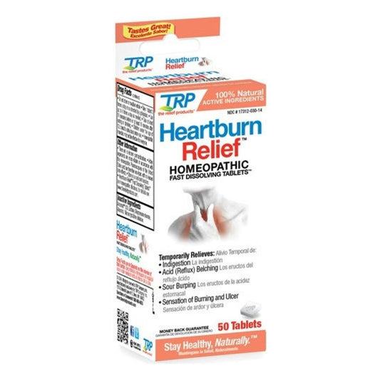 The Relief Products Heartburn Relief Homeopathic Fast Dissolving Tablets, 50 Ea