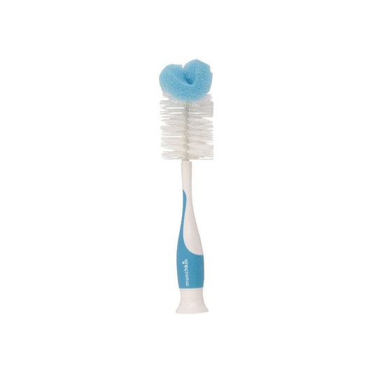 Munchkin Sponge Bottle Brush With Nipple Brush, Colors May Vary 1 Ea