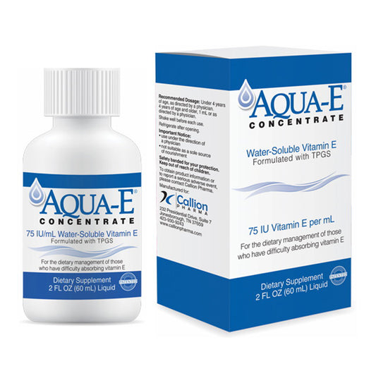 Aqua-E Concentrate 75 Iu/Ml, 60 Ml Bottle, Water-Soluble Liquid Vitamin E