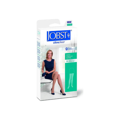 Jobst Medical Legwear Thigh High 20-30 Mmhg Ultra Sheer Medium Silky Beige 1 Pair
