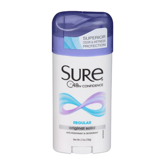 Sure Anti-Perspirant Deodorant Original Solid Regular - 2.7 Oz