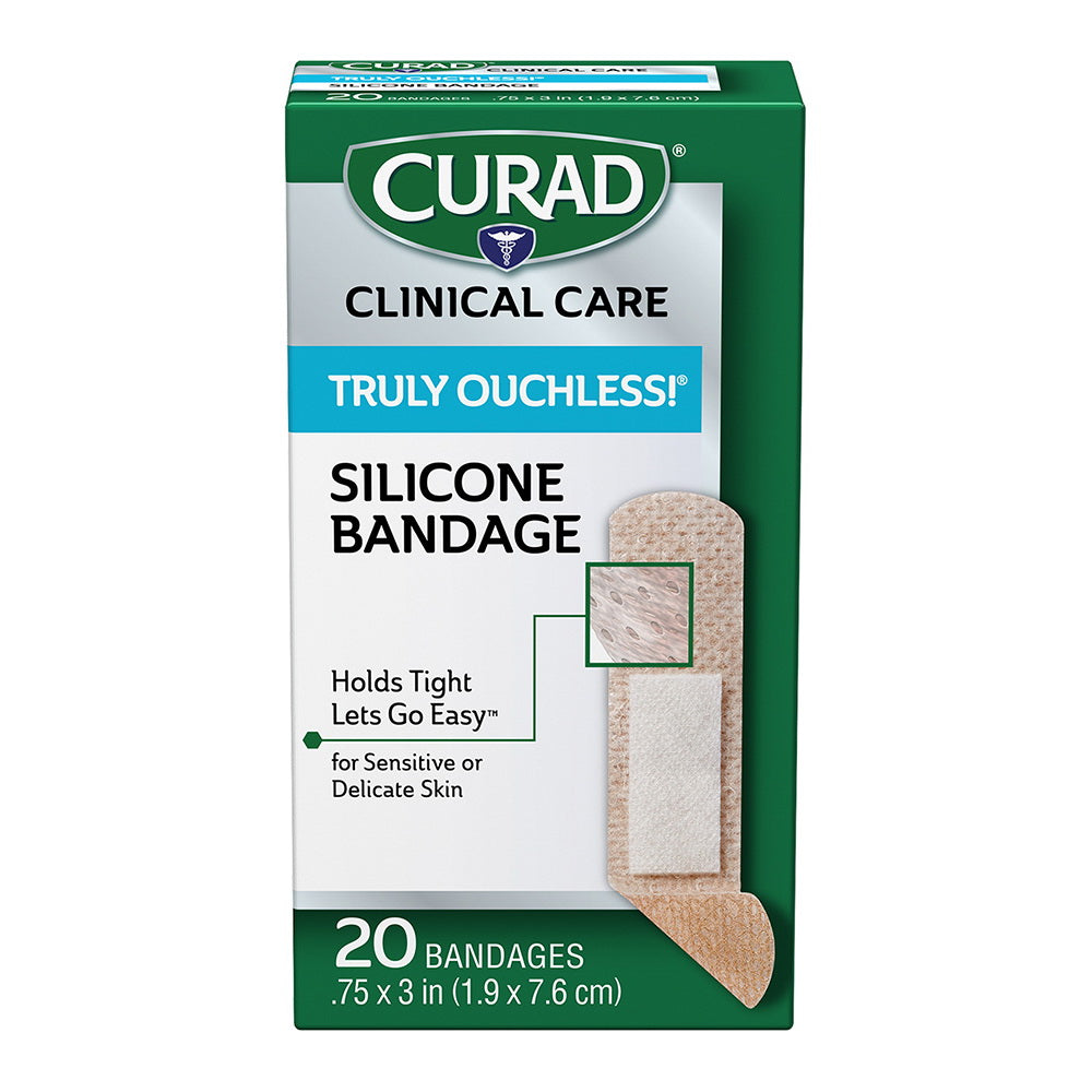 Curad Truly Ouchless Silicone Bandages - 20 Count