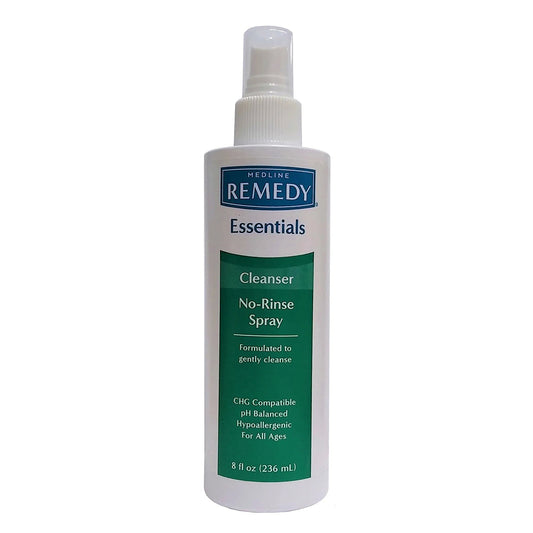 Medline Remedy Essentials No-Rinse Cleansing Spray - 8 Oz