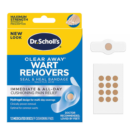 Dr Scholl'S Clear Away Wart Remover Hydrogel Bandage ,12 Treatments