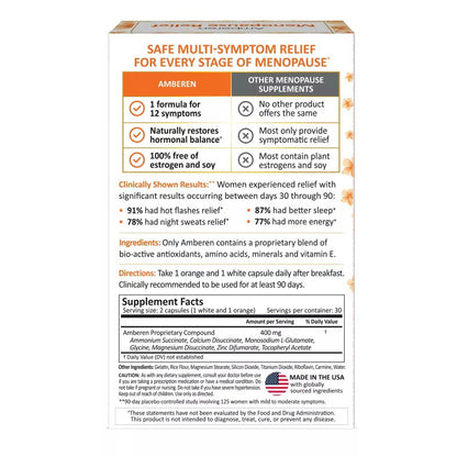 Amberen Menopause Relief Dietary Supplement Capsules - 60Ct