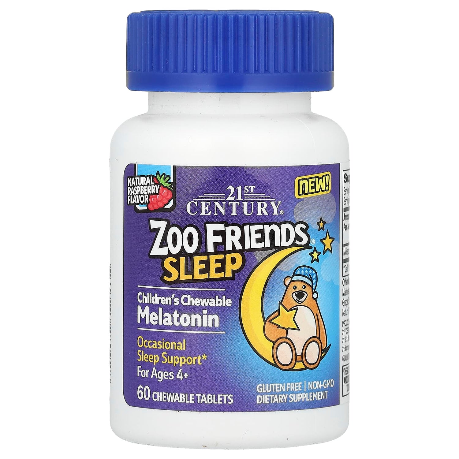 21St Century, Zoo Friends Sleep, Children'S Chewable 60 Ct
