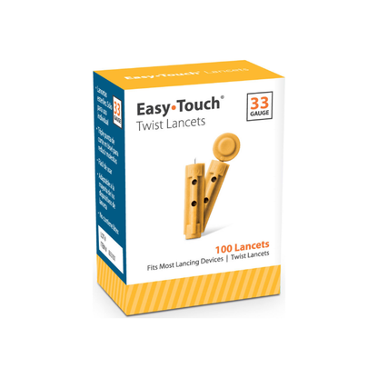 Easy Touch Twist Lancets 33 Gauge 100 Ea