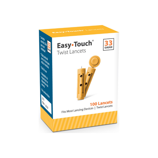 Easy Touch Twist Lancets 33 Gauge 100 Ea