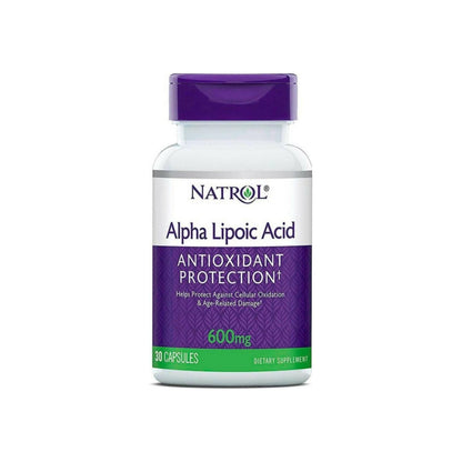 Natrol Alpha Lipoic Acid 600 Mg Capsules 30 Ea