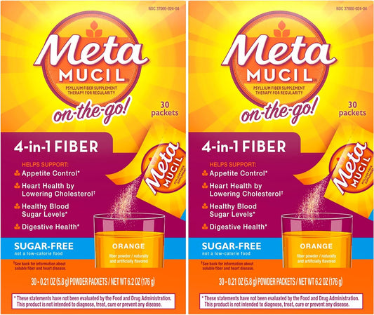 Metamucil On-The-Go Fiber Supplement - 30 Count