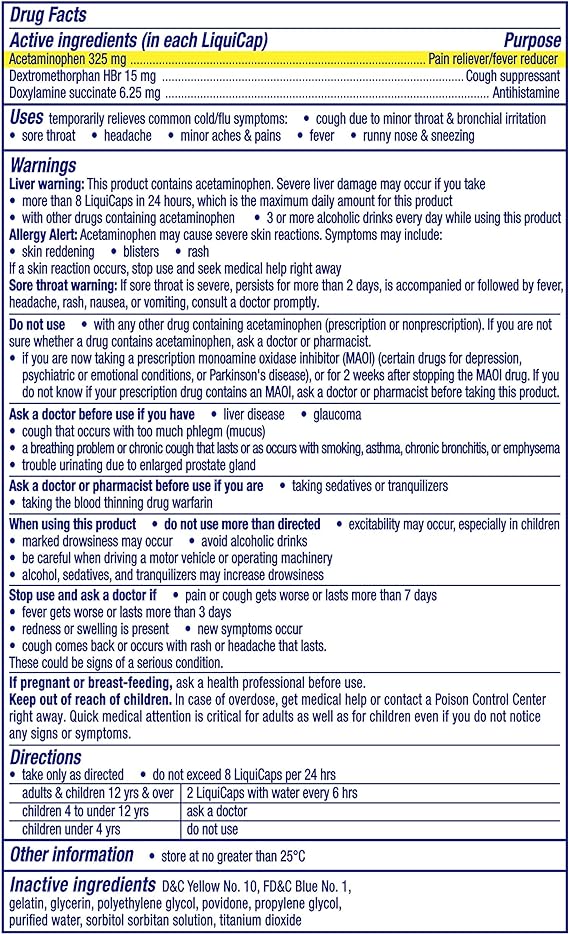 Vicks NyQuil Cold and Flu Relief Liquid Medicine 48 ct