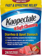 Kaopectate Soft Chews, Bismuth Subsalicylate, Anti-Diarrheal and Upset Stomach Reliever - 24 count