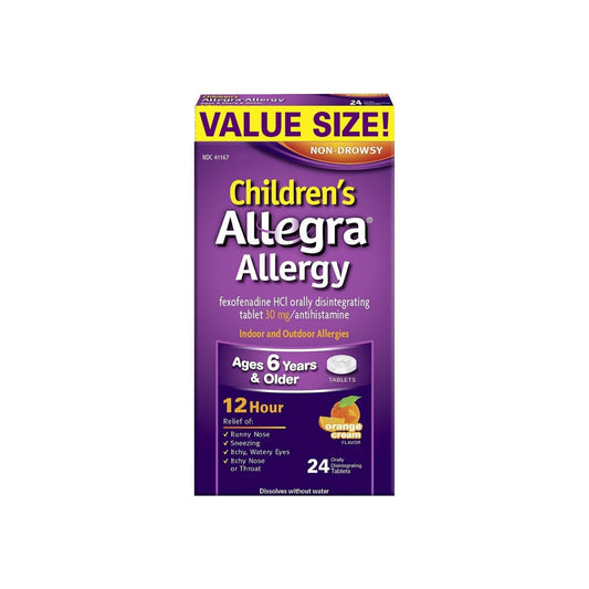 Allegra Children'S Allergy 12 Hour Orally Disintegrating Tablets - 24 Ea