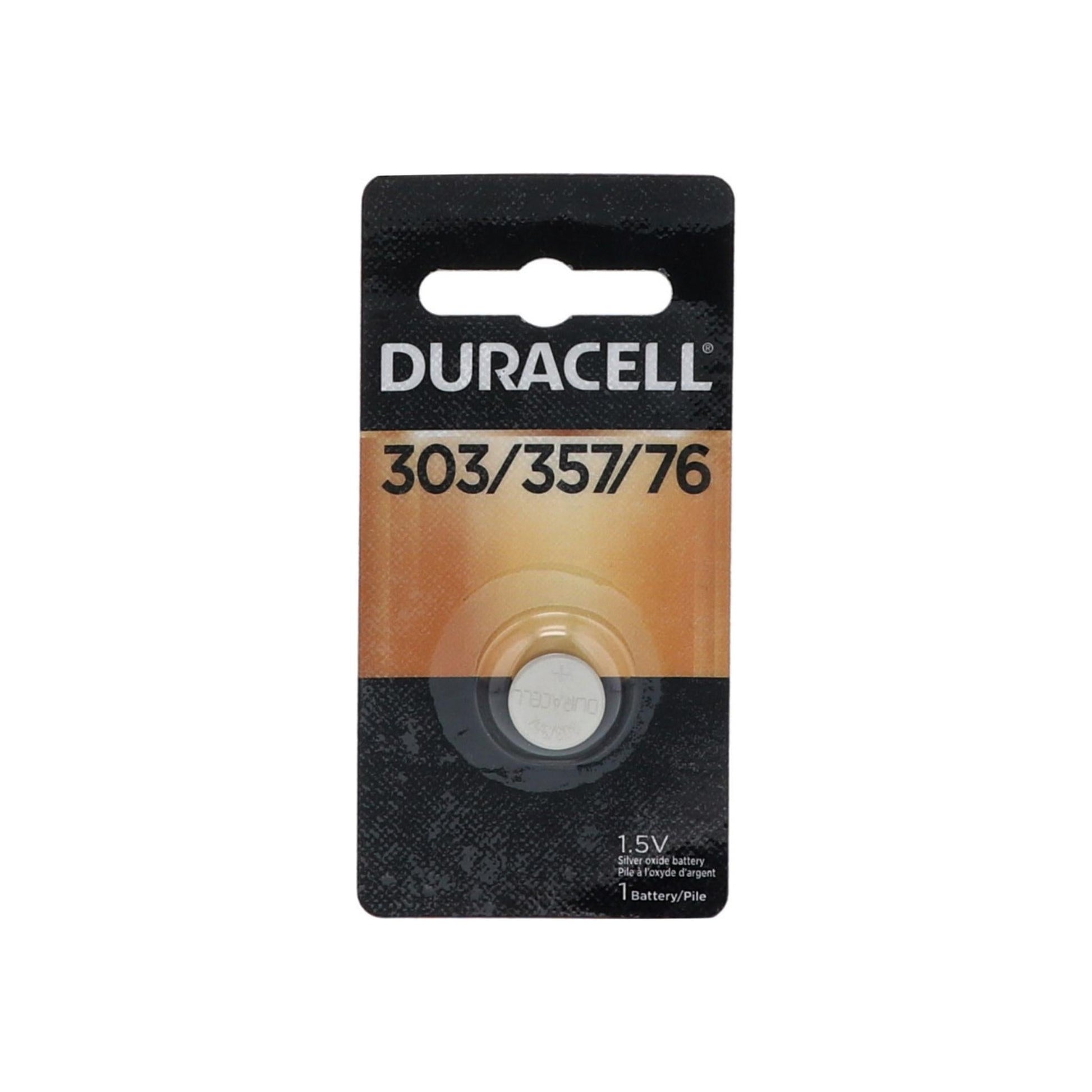 Duracell Silver Oxide Battery Watch/Electronic 1.5 Volt 303/357 1 Each