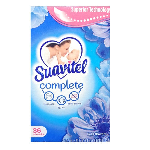 Suavitel Fabric Sheet Field Flowers 36 Ct