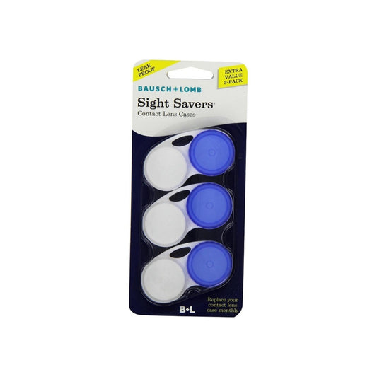 Bausch & Lomb Sight Savers Contact Lens Cases - 3 Each