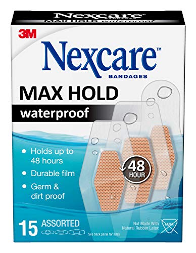 Nexcare Max Hold Waterproof Bandages - 15 Count