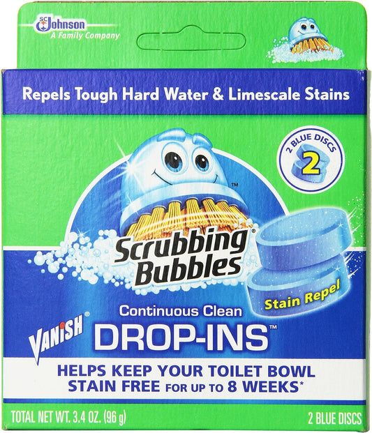 Sc Johnson Vanish Drop-Ins Automatic Toilet Bowl Cleaner - Blue, 1.70 Ounce