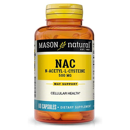 Mason Natural Nac N-Acethyl-L-Cysteine Essential Amino Acids - 60 Ea