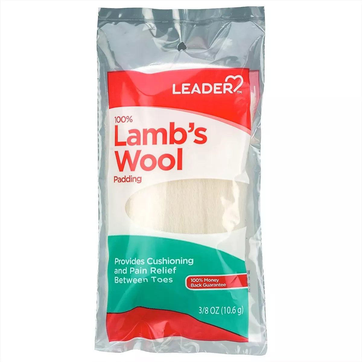 Leader 100% Lamb Wool Padding - 0.375 Oz