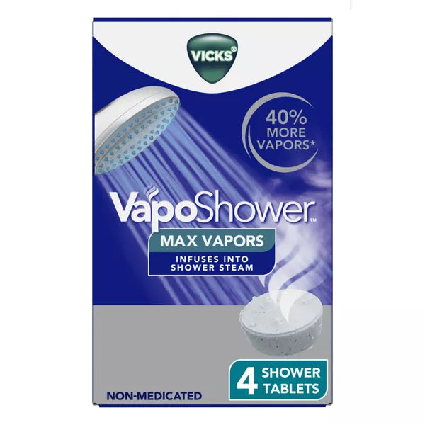 Vicks VapoShower Max Dissolving Vapors - 4ct