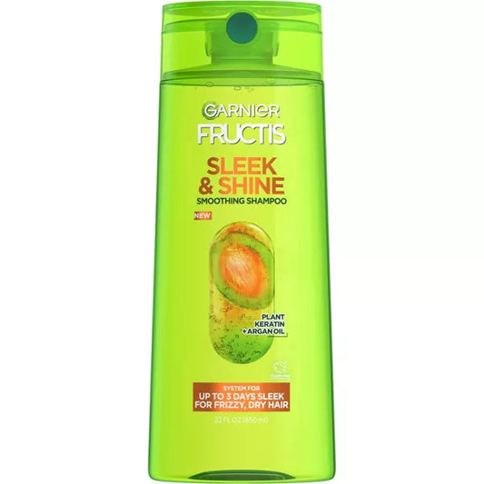 Garnier Fructis Sleek & Shine Fortifying Shampoo for Frizzy Hair 22 fl oz