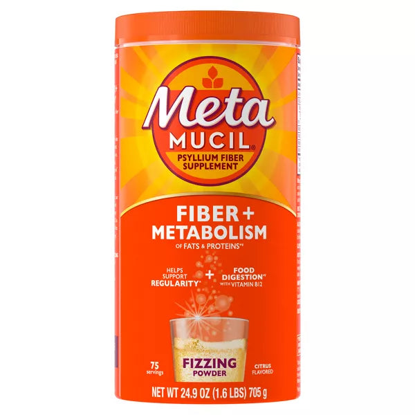 Metamucil Fiber + Vitamins Powder - Citrus - 24.9oz