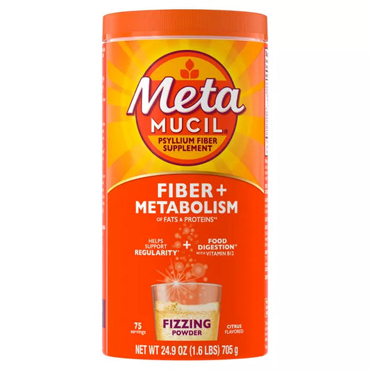 Metamucil Fiber + Vitamins Powder - Citrus - 24.9oz