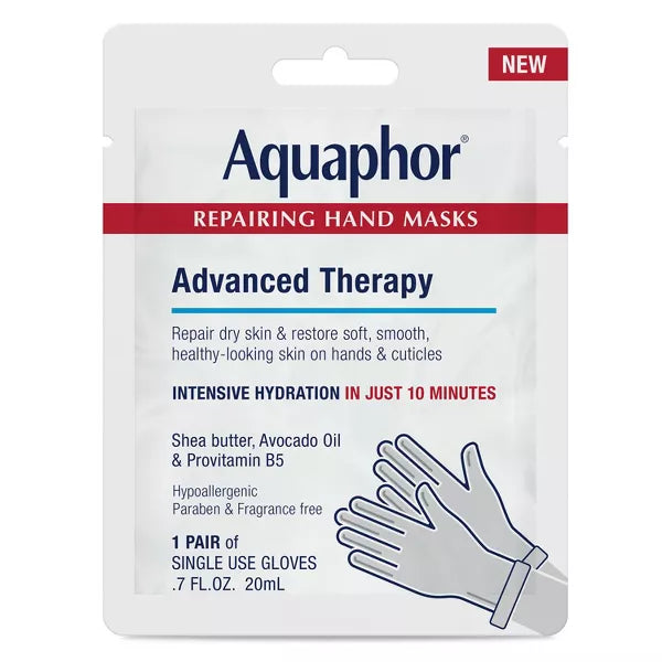 Aquaphor Advanced Therapy Repairing Hand Mask - 0.7 fl oz