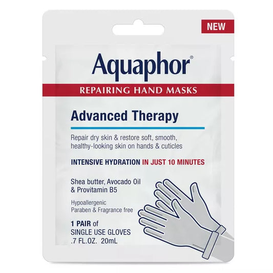 Aquaphor Advanced Therapy Repairing Hand Mask - 0.7 fl oz