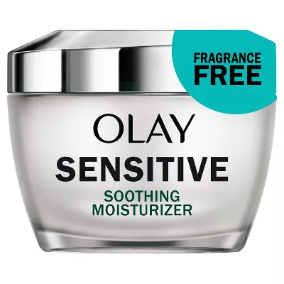 Olay Sensitive Face Moisturizer Cream With Colloidal Oatmeal - Fragrance Free - 1.7Oz
