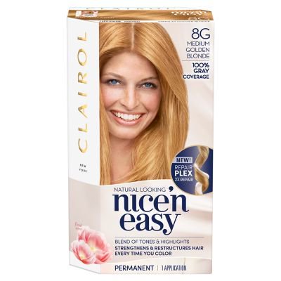 Nice 'N Easy Permanent Color, Natural Medium Golden Blonde 8G, 1 Ea
