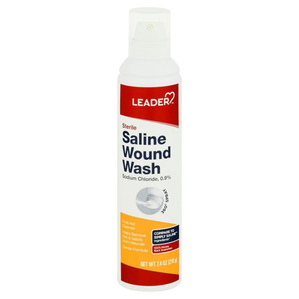 Leader Saline Wound Wash Sterile - 7.4 Oz