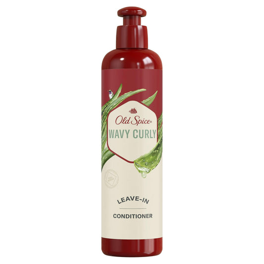 Old Spice Wavy Curly Leave-In Conditioner With Aloe, 8.5 Oz