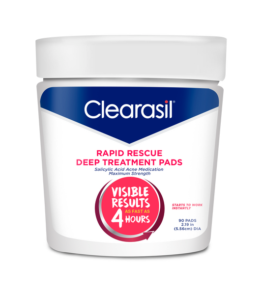 Clearasil Rapid Rescue Deep Treatment Cleansing Pads - 90 Ct