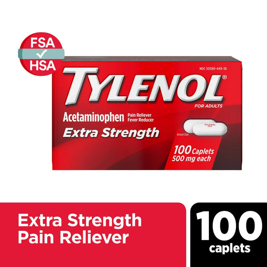 Tylenol, Extra Strength Caplets 500 Mg