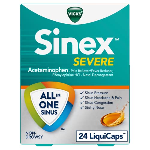 Vicks Sinex Severe Liquicaps - 24 Count