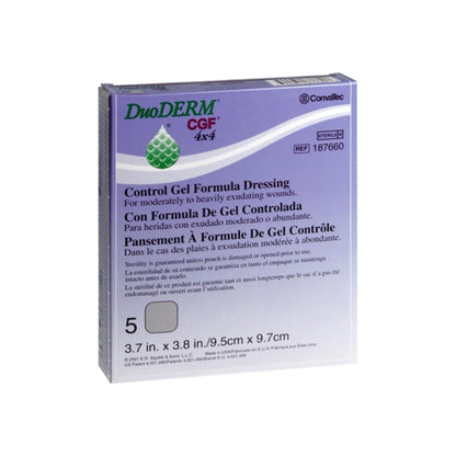 Convatec Duoderm Control Gel Formula Dressings 4 X 4 Inches 187660 5 Each