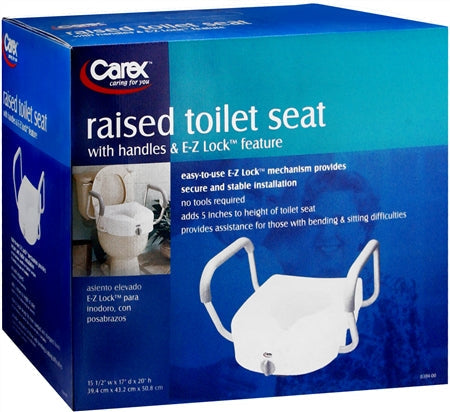 Carex Raised Toilet Seat B304-00 1 Each
