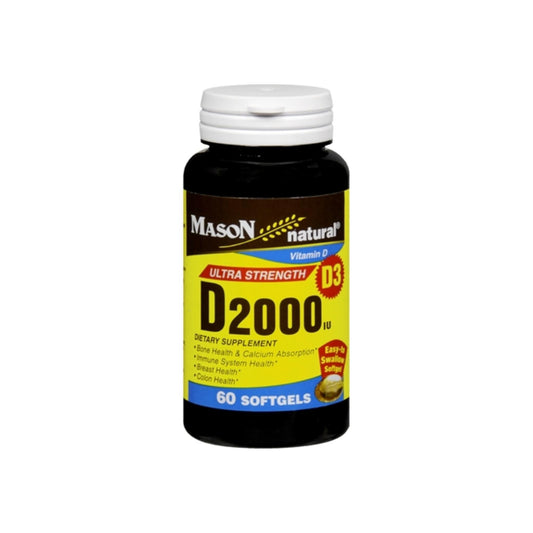 Mason Natural Vitamin D 2000 Iu Softgels Ultra Strength - 60 Soft Gels