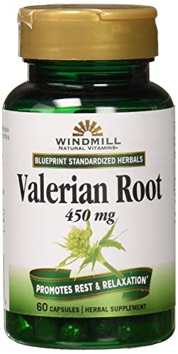 Valerian Root 450Mg Extract 60 Caps By Windmill