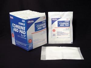 Dukal 5590 Abdominal Pad Box Of 25