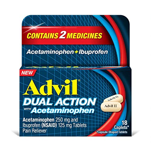 Advil Dual Action With Acetaminophen Pain & Headache Reliever Ibuprofen - 18 Ct
