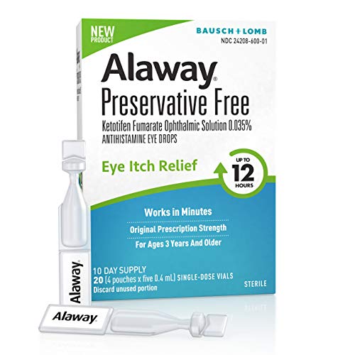Alaway Preservative Free Itch Relief Eye Drops - 20 Vials