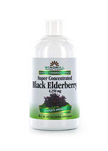 Windmill Natural Vitamins Super Concentrated Black Elderberry, 8 Oz