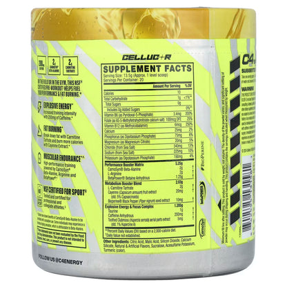 C4 SPORT RIPPED PRE-WORKOUT  (270GM)