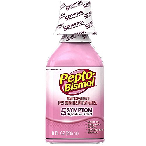 Pepto Bismol Liquid - 5 Symptom Relief - 8 Oz