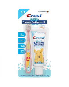 Crest Baby Training Mild Strawberry Toothpaste With Brush Kit, 1.6 Oz.